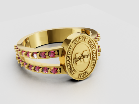 University ring 3D 打印模型