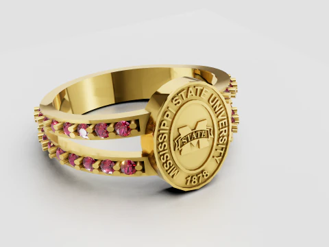 Anel universit&aacute;rio Modelo de Impressão 3D