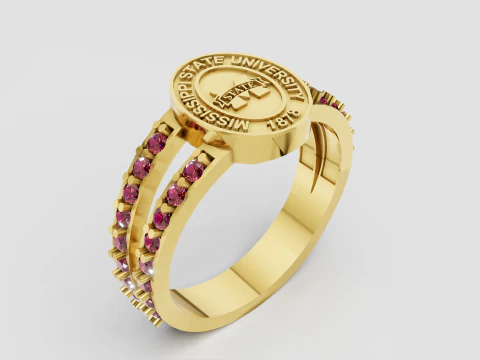 University ring 3D Print Model