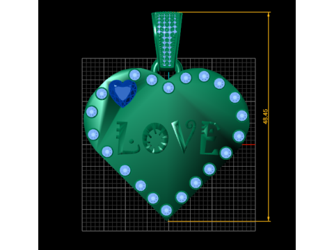 Love pendant 3D 打印模型