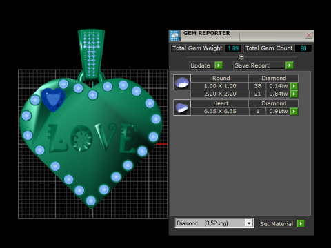 Love pendant 3D 打印模型