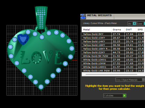 Love pendant 3D 打印模型