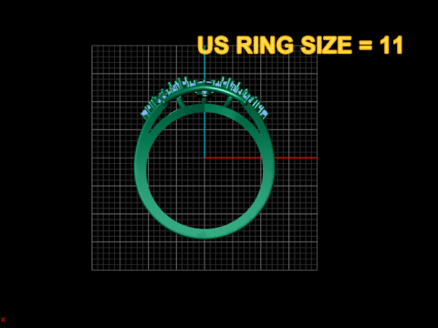 Princess crown ring Modèles 3D en vedette