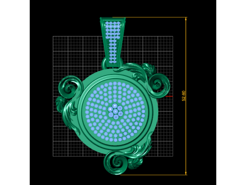 Ruby pendant Modelo de Impressão 3D