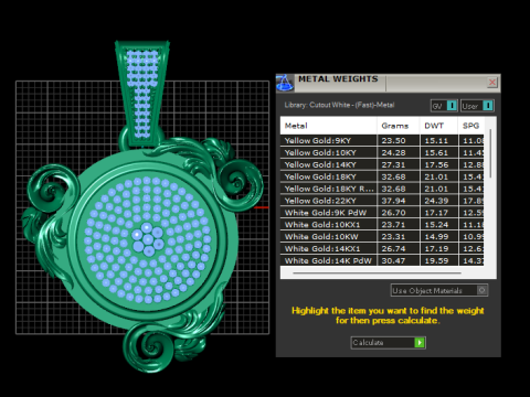 Ruby pendant Modelo de Impressão 3D