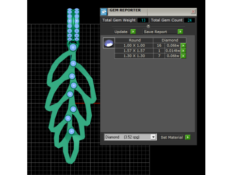 Leaf gold pendant Model Cetak 3D