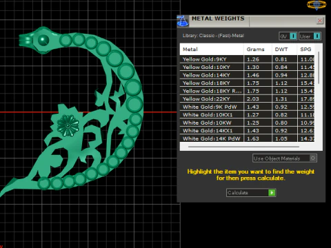 Crescent gold earrings pendant 3D Print Model