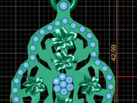 Luxury cutwork necklace 3D Print Model