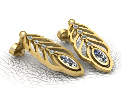 Leaf inspired jewelry 3D Print Model