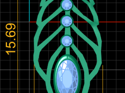 Leaf inspired jewelry 3D Print Model