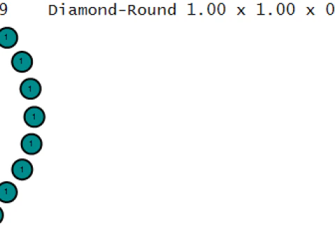 Diamond accent earrings 3D Print Model