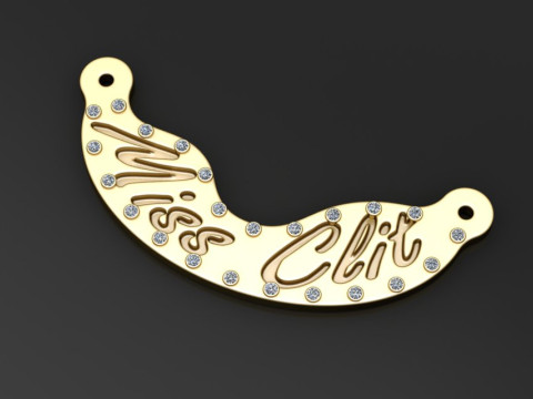 Custom name pendant Modello di stampa 3D