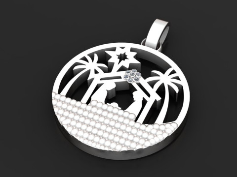 Nativity scene pendant 3D प्रिंट मॉडल