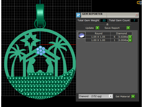 Nativity scene pendant 3D प्रिंट मॉडल