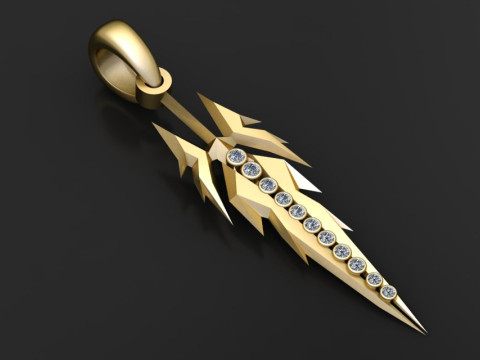 Lightning pendant Modelo de Impressão 3D