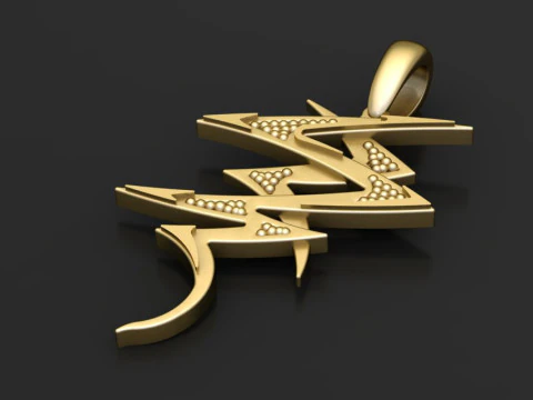 Arabic calligraphy pendant 3D Print Model