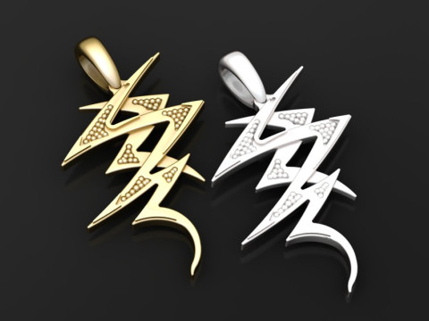 Arabic calligraphy pendant 3Dプリントモデル