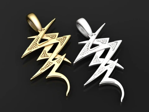 Arabic calligraphy pendant 3D Print Model