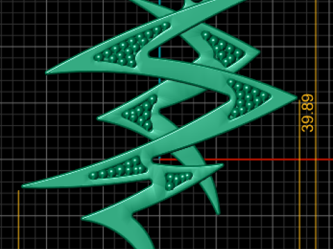 Arabic calligraphy pendant 3Dプリントモデル