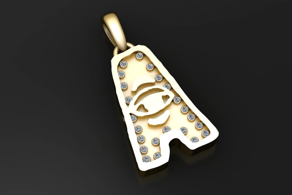 Among us pendant 3D Print Model .c4d .max .obj .3ds .fbx .stl .blend