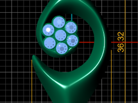 Modern eye pendant 3D Baskı Modeli