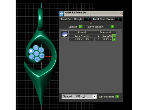 Modern eye pendant 3D Print Model