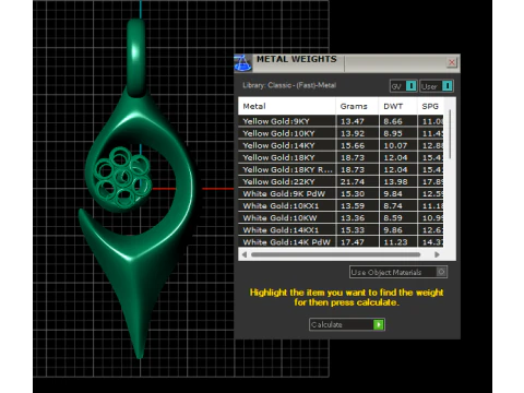 Modern eye pendant 3D Print Model