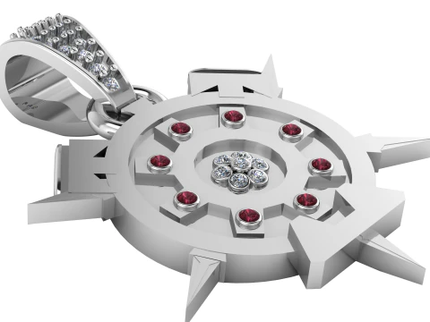 Gemstone pendant 3D Print Model