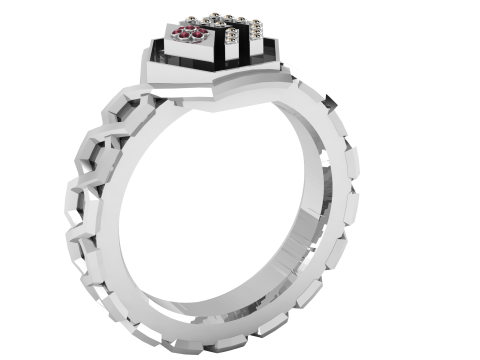 Hexagon ring 3D Druckmodell