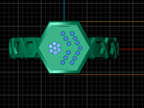 Hexagon ring 3D Druckmodell