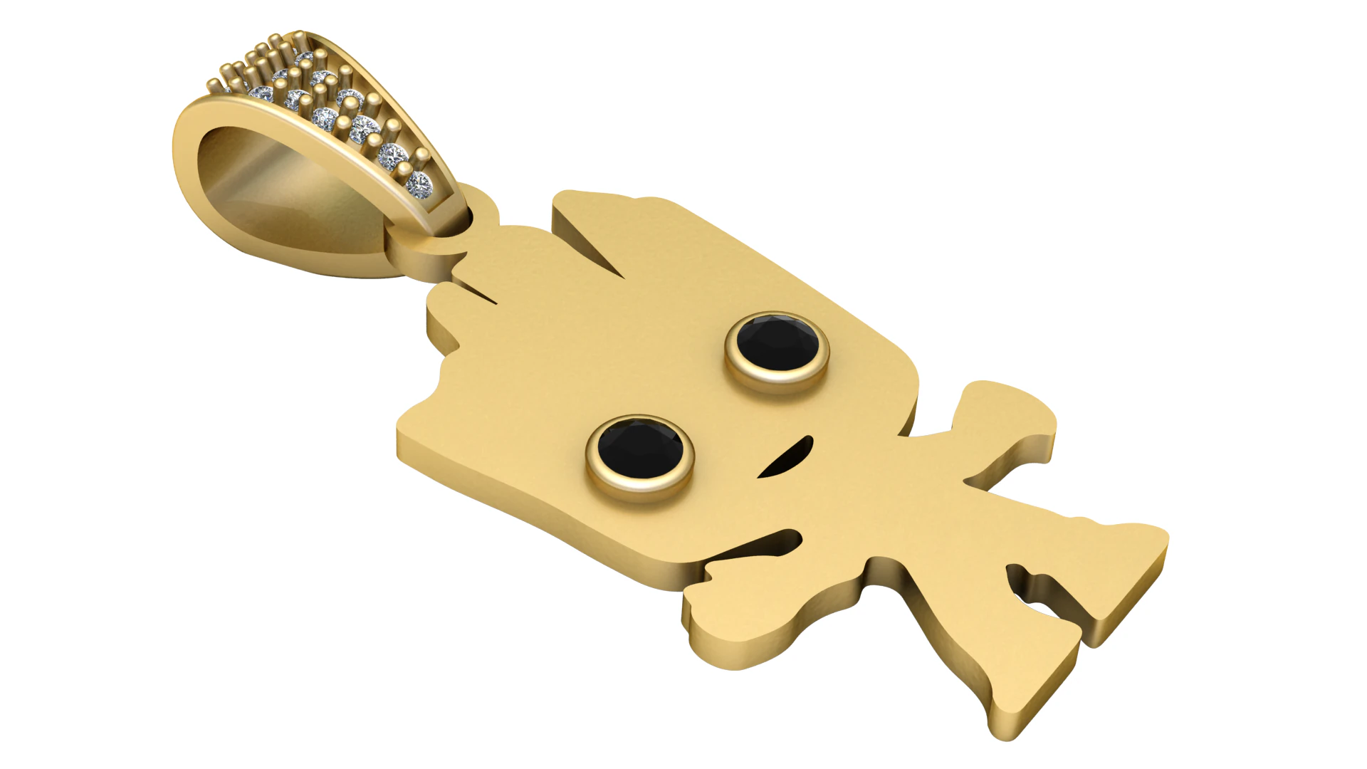 Baby groot pendant 3D Print Model .c4d .max .obj .3ds .fbx .stl .blend