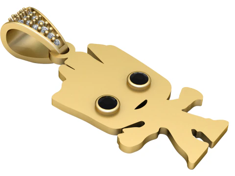 베이비 그루트 펜던트 3D 프린트 모델