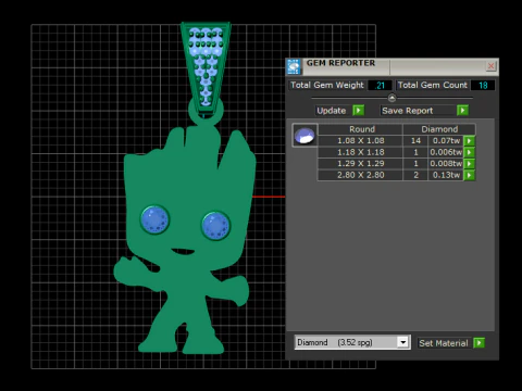 Baby groot pendant 3D Print Model