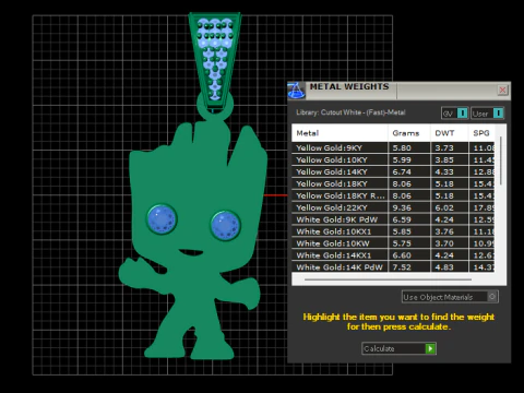 Baby groot pendant 3D Print Model