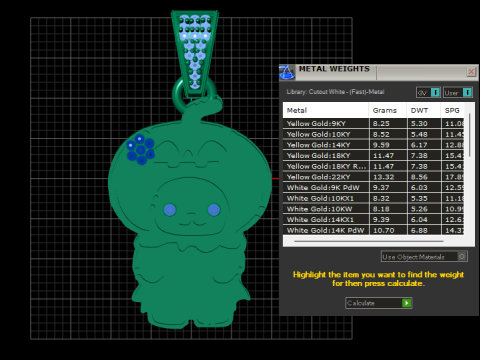 Cartoon girl pendant Model Cetak 3D