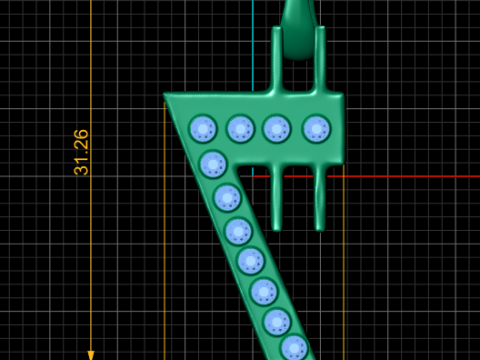 Letter A pendant Model Cetak 3D