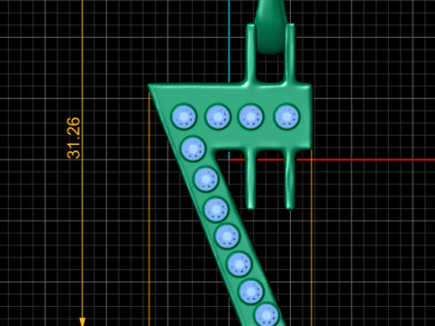 Letter A pendant 3D Print Model