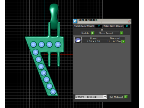 Letter A pendant Model Cetak 3D