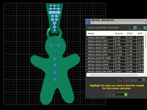 Gingerbread man pendant Model Cetak 3D