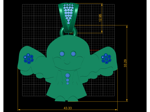 Girl character pendant 3D 打印模型