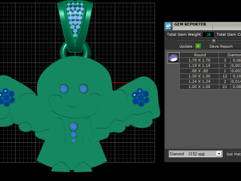 Girl character pendant 3D 打印模型