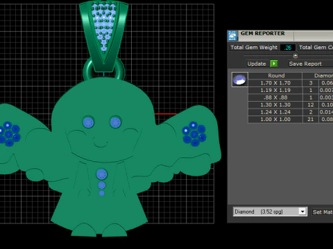 Girl character pendant 3D Print Model