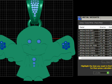 Girl character pendant 3D Print Model