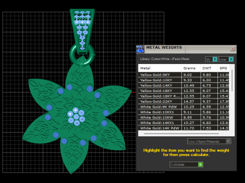 Floral star pendant 3D Druckmodell
