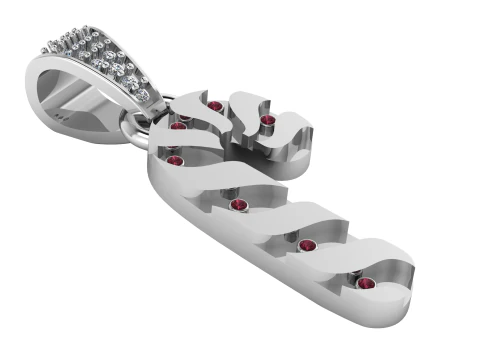 Arabic calligraphy pendant 3D Print Model