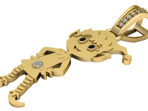 Fantasy jewelry design Modello di stampa 3D