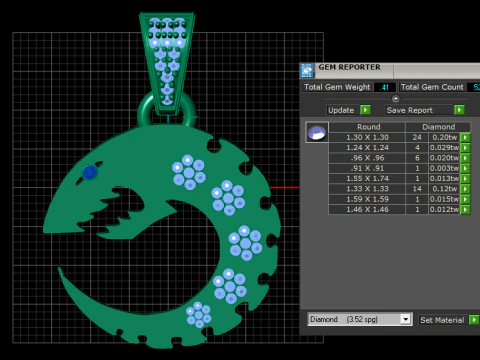 Ciondolo pesce mezzaluna Modello di stampa 3D