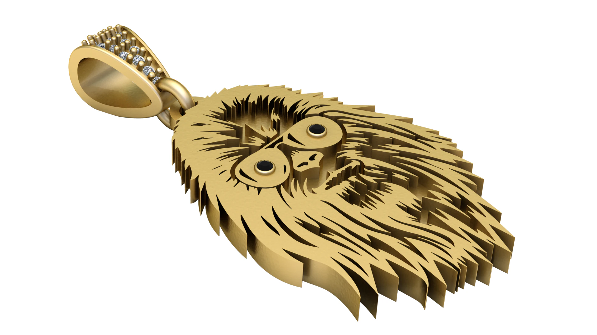 Bigfoot pendant 3D Print Model .c4d .max .obj .3ds .fbx .stl .blend