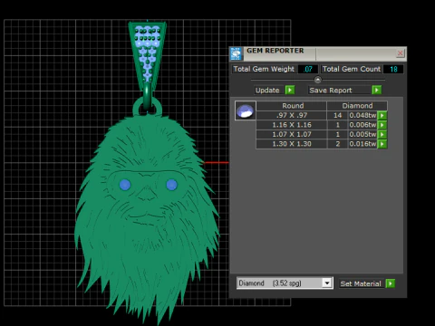 Bigfoot pendant 3D Print Model
