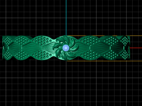 Designer gold ring 3D Print Model